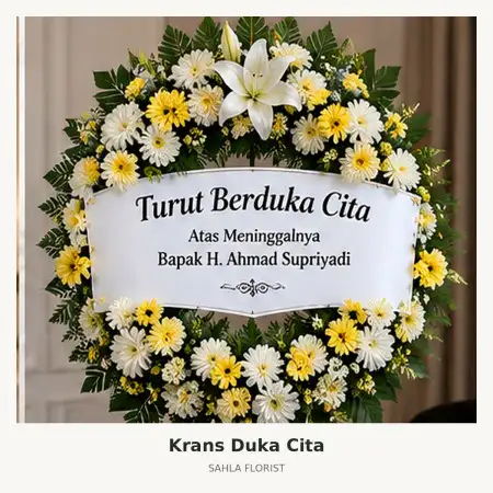 Krans Bunga Duka Bantaeng
